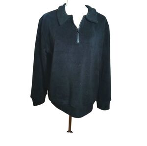 Black Quarter Zip Soft & Warm Size S/M